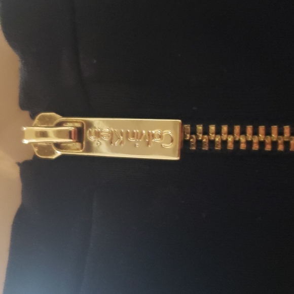 Calvin Klein L edgy shift dress sequin front little black dress - Picture 9 of 16